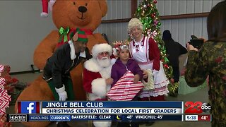 Christmas celebration for local first graders
