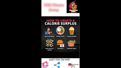 🔥How to create a calorie surplus🔥#shorts🔥#fitnessshorts🔥#wildfitnessgroup🔥16 march 2022🔥