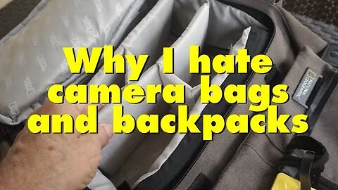 I hate camera backpacks --and bags too!