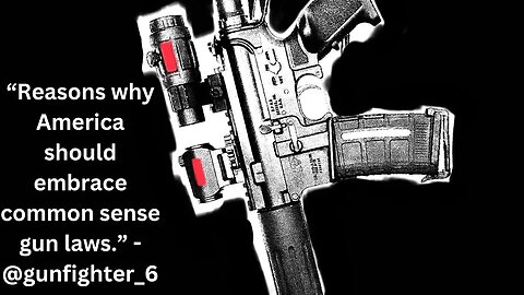 “Reasons why America should embrace common sense gun laws.” - #pewpew #2anews #guns #colionnoir