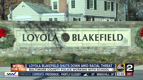 Racist graffiti closes Loyola Blakefield for the day