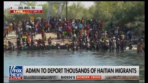 Illegal Aliens Now Bathing in River, Washing Clothes as Numbers Swell to 14,000 from 4,000