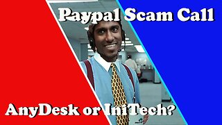 This Paypal-McAfee Scammer wants me to go to Anydesk or Initech?