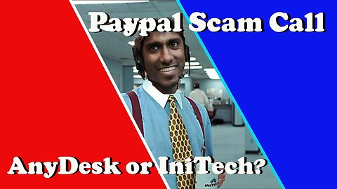 This Paypal-McAfee Scammer wants me to go to Anydesk or Initech?