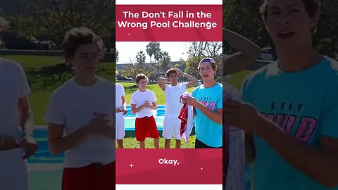 Don't fall in the wrong pool challenge | ben azelart,brent rivera,Lexi rivera,stokes twins |