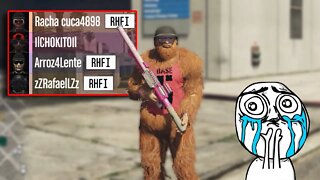 GTA 5 - O PÉ GRANDE CAÇADOR DE GRIEFERS ESTÁ A SOLTA NOVAMENTE NAS SESSÕES PÚBLICAS!