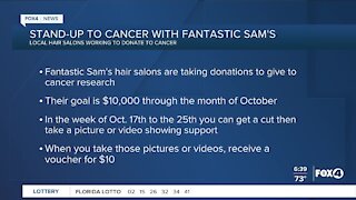 Fantastic Sams to donate to cancer