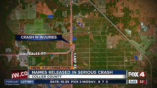 Names released of people involved in serious crash in Collier Co.