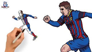 How to Draw Lionel Messi FIFA World Cup 2022 - Art Tutorial