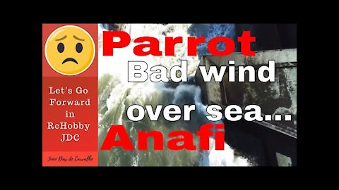 Parrot Anafi in bad wind conditions test over sea, Porto Portugal - Great Beginner Drone
