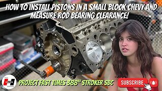 Easy! How to Install Pistons in a Small Block Chevy and Check Rod Bearing Clearance! #howto