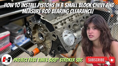 Easy! How to Install Pistons in a Small Block Chevy and Check Rod Bearing Clearance! #howto
