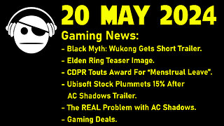 Gaming News | Black Myth | Elden Ring | CDPR DEI | AC Shadows | Deals | 20 MAY 2024