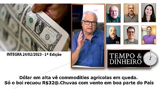 Dólar em alta vê commodities agrícolas em queda. Só o boi recuou R$32@.