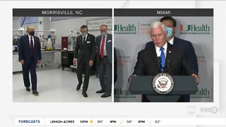 President Trump and Vice President Mike Pence visit vaccine sites