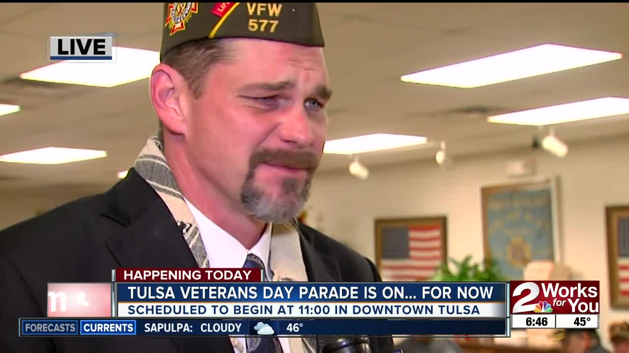 Tulsa's "Welcome Home" Veterans Day Parade starts at 11 a.m.
