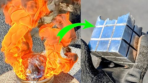When Lost Foam Casting Fails, but it's still Amazing! Molten Metal (Melting Aluminum)