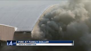 Milwaukee Fire Department battles 2-alarm fire at Family Dollar Store