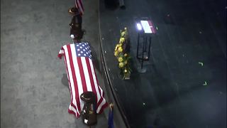 Honor guard changes at Deputy Pickett's funeral