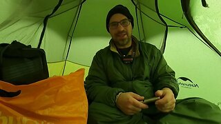 Morning vlog in the tent in the rain . GoPro 23rd March 2023