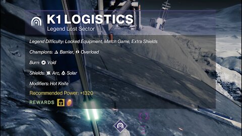 Destiny 2 Legend Lost Sector: The Moon - K1 Logistics 11-24-21