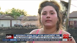 Residents blame apartment complex for fire