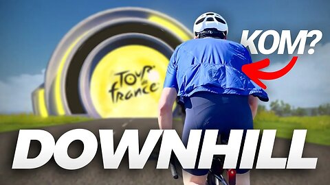 ZWIFT DOWNHILL KOM ATTEMPT 👑 Climb Portal: Cote de Domancy