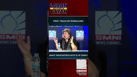 Prof. Tiquia kay Romualdez: Bakit pinupuntirya niyo si VP Sara?