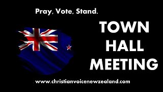 Town Hall Meeting- August-Pray, Vote, Stand.