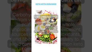 Busted Keto Myth of the Day - Veggies and Fruits Can Be High in Carbs, You Can’t Eat Them on Keto.