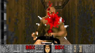 Doom 2: Hell on Earth (Ultra-Violence Plus 100%) - Map 1: Entryway