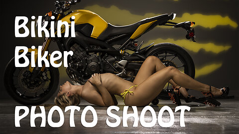 Bikini Biker Photo Shoot