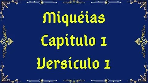 Como se diz Miquéias 1:1 em Hebraico?