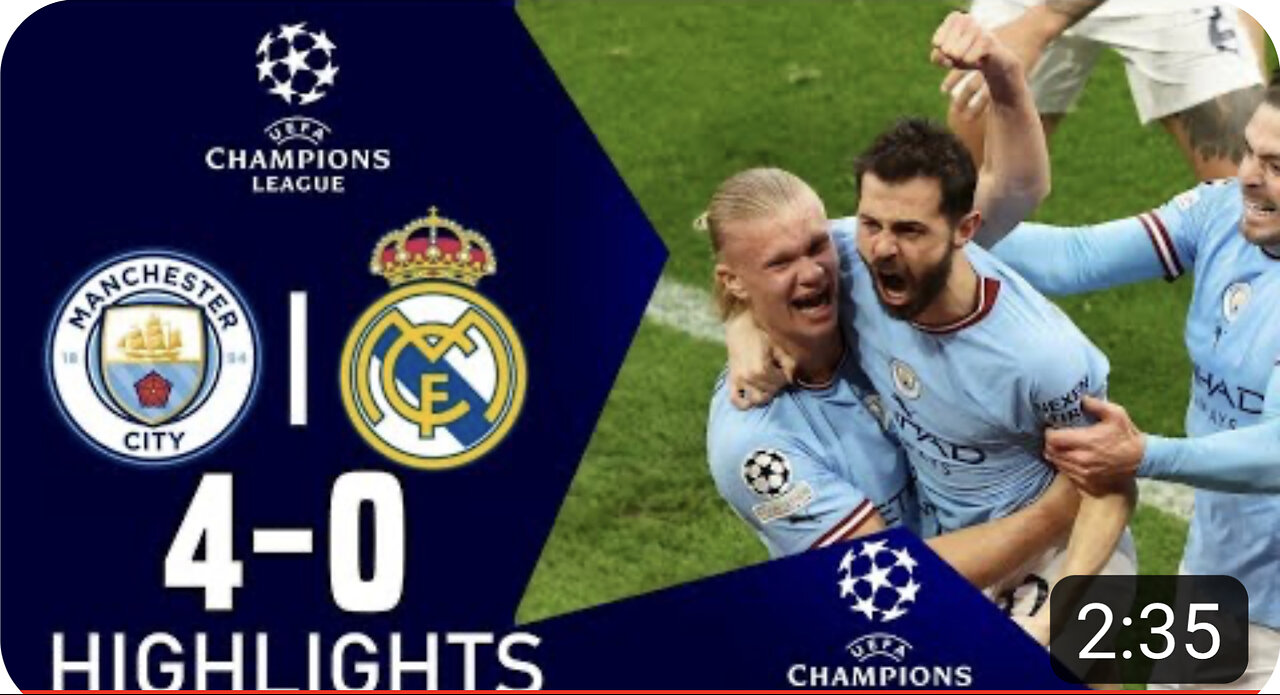City 4-0 Real Madrid 2022/23: Match highlights