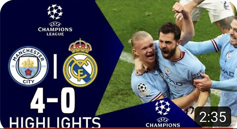 Manchester City vs Real Madrid 4-0 | All Goals & Extended Highlights UEFA Champions League 2023