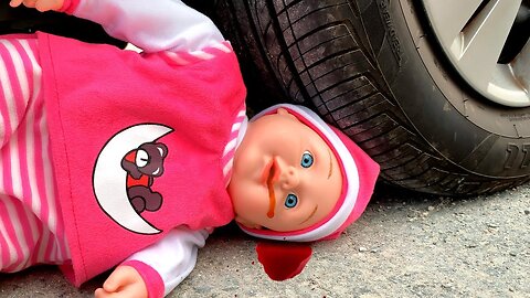 Crushing Crunchy & Soft Things by Car! EXPERIMENT CAR vs BABY (Toy)