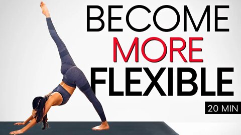 20 Minute Yoga Advanced Flexibility Class with Alex | Building Strength