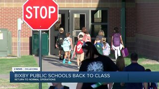 Bixby students return to class