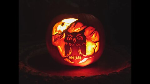 Timelapse - Pumpkin Carving - Owl - Halloween 2020
