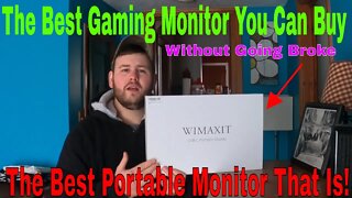 WIMAXIT Unboxing Portable Monitor 15.6inch USB C HDMI Monitor for Laptop/PC/Mac Display GamingScreen