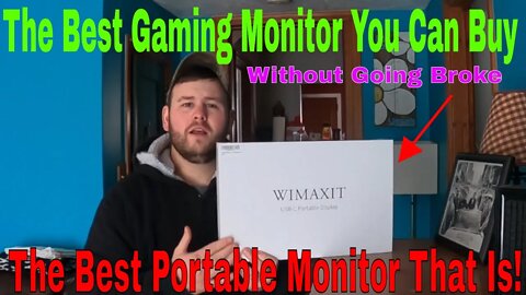 WIMAXIT Unboxing Portable Monitor 15.6inch USB C HDMI Monitor for Laptop/PC/Mac Display GamingScreen