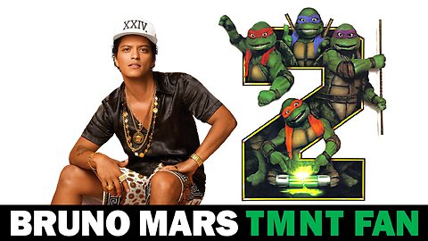Bruno Mars is a Ninja Turtles Fan (TMNT Secret of the Ooze 1991)