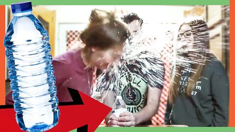 COIN PRANK ON MOM - EXPLODING WATER BOTTLE COIN TRICK