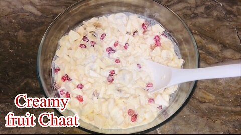 Creamy fruit chaat Recipe #creamyfruitchaat #creamchaat #chaatrecipe