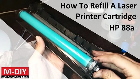 How To Refill Laser Printer Cartridge | HP 88A Black Catridge | HP LaserJet Pro MFP 126nw [Hindi]