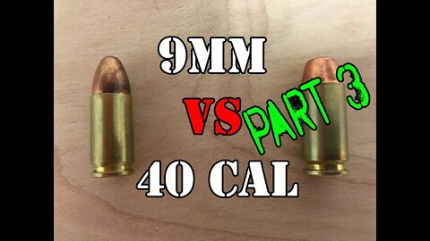9mm vs .40 cal Head to Head: Car Door