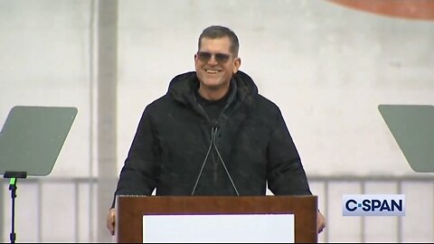 Coach Jim Harbaugh at March for Life: This Is Football Weather!