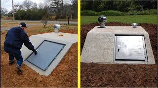 This Man Builds a Secret Underground Bunker In His Backyard