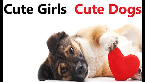 The girl is a famous dog lover girl love dog girl love the most famous dog The love dog girl love