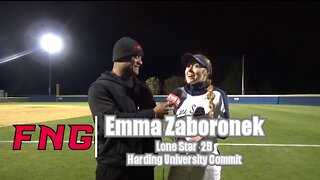 Lone Star 2B Emma Zaboronek After 7-3 Win Over Wakeland